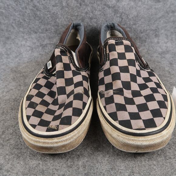 Vans Shoes Womens 6.5 Classic Slip On Sneakers Checkered Casual Canvas Skate - Picture 6 of 14
